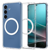 Puzdro SPIGEN ULTRA HYBRID MAG kompatibilné s MagSafe pre S25 číre / biele