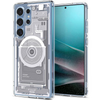 Puzdro SPIGEN ULTRA HYBRID MAG kompatibilné s MagSafe pre S25 Ultra zero one white