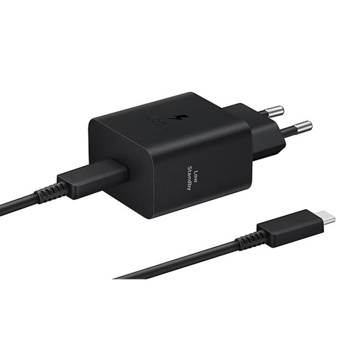 SAMSUNG originálna nabíjačka Type C + kábel Type C to Type C PD 3A 45W EP-T4511XBEGEU čierny blister