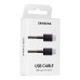 SAMSUNG originálny kábel typu C na typ C EP-DA705BBEGWW 1 m čierny blister