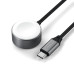 SATECHI nabíjací kábel typu C k APPLE Watch 5W ST-QCAWM 0,2 m vesmírne sivý