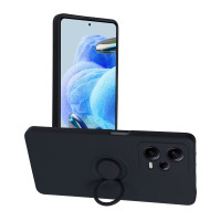 SILIKÓNOVÉ puzdro RING pre XIAOMI Redmi Note 12 Pro 5G čierne