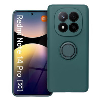 SILIKÓNOVÉ puzdro RING pre XIAOMI Redmi Note 14 Pro 5G zelené