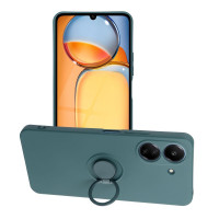 SILIKÓNOVÉ puzdro s krúžkom pre XIAOMI Redmi 13C / POCO C65 zelené