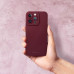 Silikónové Roar Luna puzdro pre Apple iPhone 14 Plus - bordové