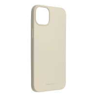 Silikónové Roar Space puzdro pre Apple iPhone 14 Plus - krémový