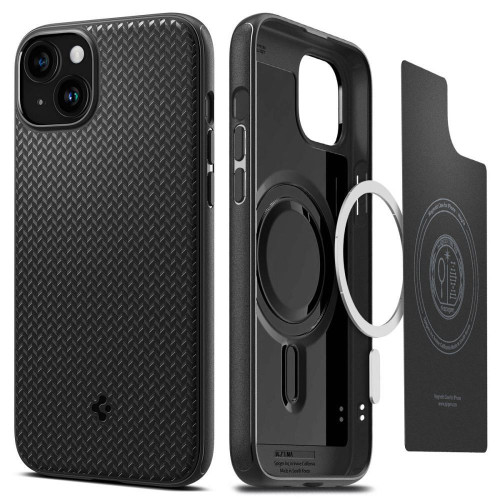 SPIGEN puzdro MAG ARMOR kompatibilné s MagSafe pre IPHONE 15 Plus matné čierne