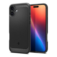 SPIGEN puzdro RUGGED ARMOR MAG kompatibilné s MagSafe pre IPHONE 16 matné čierne