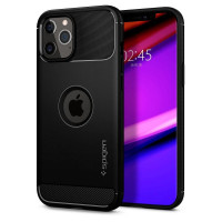 SPIGEN puzdro RUGGED ARMOR pre IPHONE 12 / 12 Pro matné čierne