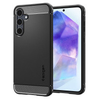 SPIGEN Puzdro Rugged Armor pre SAMSUNG A55 5G matné čierne