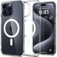 SPIGEN puzdro ULTRA HYBRID MAG kompatibilné s MagSafe pre IPHONE 16 Pro Max biele