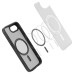 SPIGEN puzdro ULTRA HYBRID MAG kompatibilné s MagSafe pre IPHONE 16E 2025 frost black