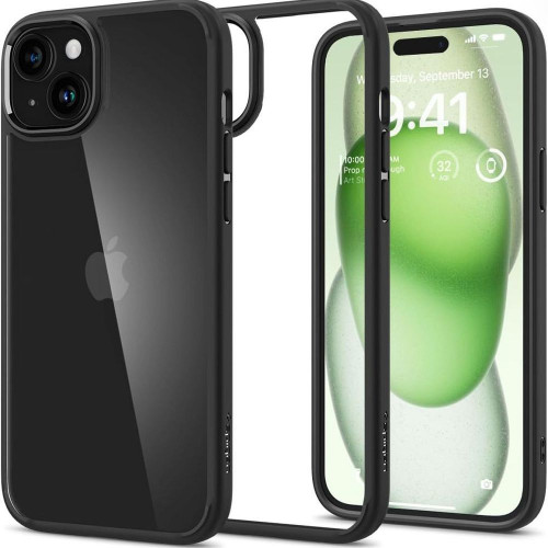 SPIGEN puzdro ULTRA HYBRID pre IPHONE 15 Plus matné čierne