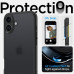 SPIGEN puzdro ULTRA HYBRID pre IPHONE 16 frost black