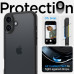 SPIGEN puzdro ULTRA HYBRID pre IPHONE 16 matné čierne