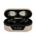 Stereofónne slúchadlá Bluetooth TWS GUESS Digital BT5 Classic s dokovacou stanicou / zlaté (GUTWST31ED)