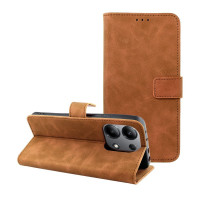 TENDER Puzdro typu kniha pre XIAOMI Redmi NOTE 13 4G hnedé