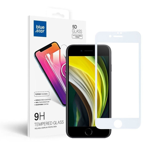 Tvrdené sklo Blue Star - APP IPHONE 7/8/SE 2020 5D Full Cover biele
