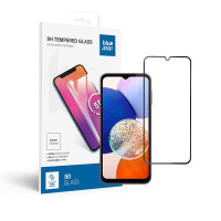 Tvrdené sklo Blue Star - SAMSUNG A14 5G Full Face (plné lepidlo s rámom/malá veľkosť) - čierne Tvrdené sklo Blue Star