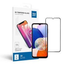 Tvrdené sklo Blue Star - SAMSUNG A14 5G Full Face (plné lepidlo s rámom/malá veľkosť) - čierne Tvrdené sklo Blue Star