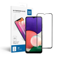 Tvrdené sklo Blue Star - SAMSUNG A22 5G Full Face (plné lepidlo s rámom/malá veľkosť) - čierne Tvrdené sklo Blue Star