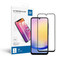 Tvrdené sklo Blue Star - SAMSUNG A25 5G Full Face (plné lepidlo s rámom/malá veľkosť) - čierne Tvrdené sklo Blue Star