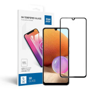 Tvrdené sklo Blue Star - SAMSUNG A32 LTE Full Face (plné lepidlo s rámom/malá veľkosť) - čierne Tvrdené sklo Blue Star