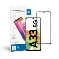 Tvrdené sklo Blue Star - SAMSUNG A33 5G Full Face (plné lepidlo s rámom/malá veľkosť) - čierne
