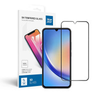 Tvrdené sklo Blue Star - SAMSUNG A34 5G Full Face (plné lepidlo s rámom/malá veľkosť) - čierne
