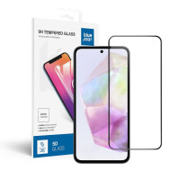 Tvrdené sklo Blue Star - SAMSUNG A35 5G Full Face (plné lepidlo s rámom/malá veľkosť) - čierne