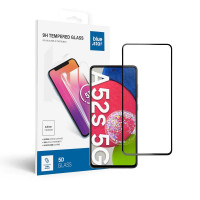 Tvrdené sklo Blue Star - SAMSUNG A52/52s 5G/LTE Full Face (plné lepidlo s rámom/malá veľkosť) - čierne Tvrdené sklo Blue Star