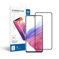 Tvrdené sklo Blue Star - SAMSUNG A53 5G Full Face (plné lepidlo s rámom/malá veľkosť) - čierne tvrdené sklo