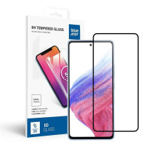 Tvrdené sklo Blue Star - SAMSUNG A53 5G Full Face (plné lepidlo s rámom/malá veľkosť) - čierne tvrdené sklo