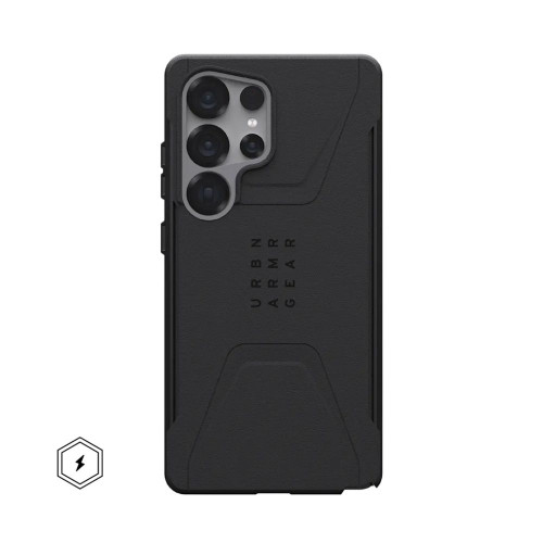 UAG Urban Armor Gear puzdro CIVILIAN PRO so zabudovaným magnetom pre SAMSUNG S25 Ultra 5G čierne