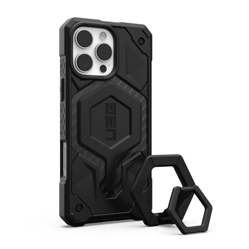 UAG Urban Armor Gear puzdro MONARCH PRO kompatibilné s MagSafe a magnetickým stojanom pre IPHONE 16 Pro Max uhlíkové vlákna / čierne