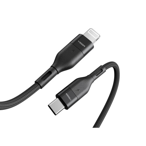 VEGER kábel typu C na Lightning PD 3A 27W CL01 1,2 m čierny