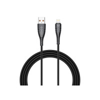VEGER kábel USB A na Lightning 2,4A V105 1,2 m čierny