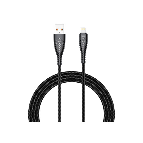 VEGER kábel USB A na Lightning 2,4A V105 1,2 m čierny