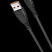 VEGER kábel USB A na typ C 2,4A V104 1,2 m čierny