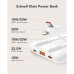 VEGER powerbank 10000 mAh so zabudovanými káblami Typ C / Lightning PD QC3.0 2A 22,5W C11C (W1170) biela