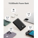 VEGER powerbank 10000 mAh so zabudovanými káblami Type C / Lightning PD QC3.0 2A 22,5W C11 (W1170) čierna