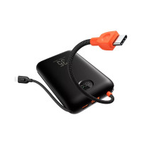 VEGER powerbank 20000 mAh so zabudovanými káblami Type C / Lightning PD QC3.0 35W K2 (W2068) čierna