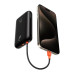 VEGER powerbank 20000 mAh so zabudovanými káblami Type C / Lightning PD QC3.0 35W K2 (W2068) čierna