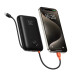 VEGER powerbank 20000 mAh so zabudovanými káblami Type C / Lightning PD QC3.0 35W K2 (W2068) čierna