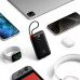 VEGER powerbank 20000 mAh so zabudovanými káblami Type C / Lightning PD QC3.0 35W K2 (W2068) čierna