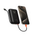 VEGER powerbank 30000 mAh so zabudovanými káblami Type C / Lightning PD QC3.0 35W K3 (W3018) čierna