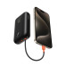 VEGER powerbank 30000 mAh so zabudovanými káblami Type C / Lightning PD QC3.0 35W K3 (W3018) čierna