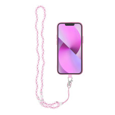Šnúrka na mobilný telefón CRYSTAL DIAMOND - svetloružová