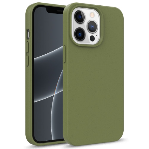 Puzdro EcoPlanet pre Apple iPhone 13 Pro vojenská zelená