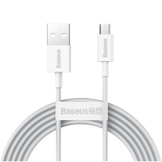 BASEUS Nabíjací Micro-USB kábel s rýchlonabíjaním 2m 2A biely